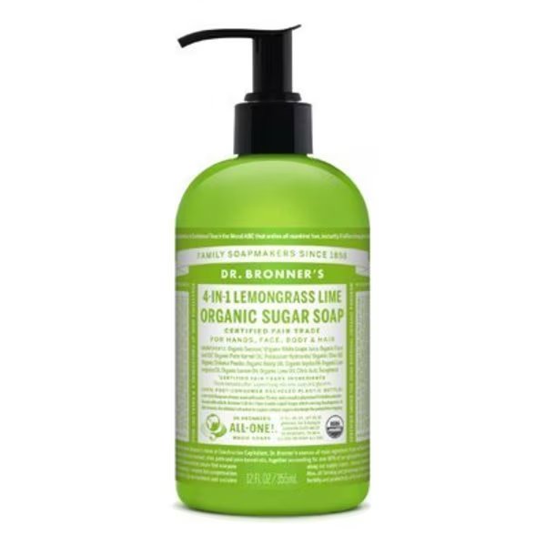 12OZ Lemgras Sugar Soap, Dr. Bronners, Mfr#: SD0505