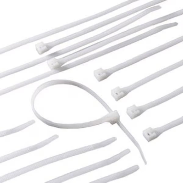 500PK 8 WHT Cable Tie, Ecm Industries, Mfr#: 46-507N