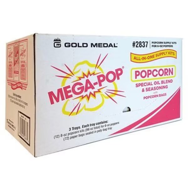 6OZ All In1 Popcorn Kit, Gold Medal, Mfr#: 2837