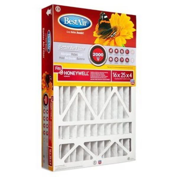 16x25x4 Honeywel Filter, Bsc Preferred, Mfr#: HW1625-11R