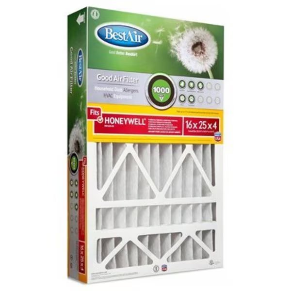 16x25x4 Honeywel Filter, Bsc Preferred, Mfr#: HW1625-8R