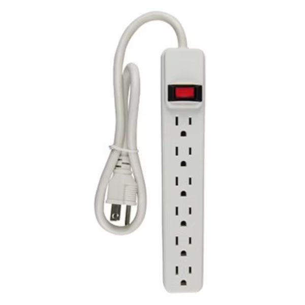 WHT 6Out Power Strip, Kab Enterprise, Mfr#: PS-669 PDQ