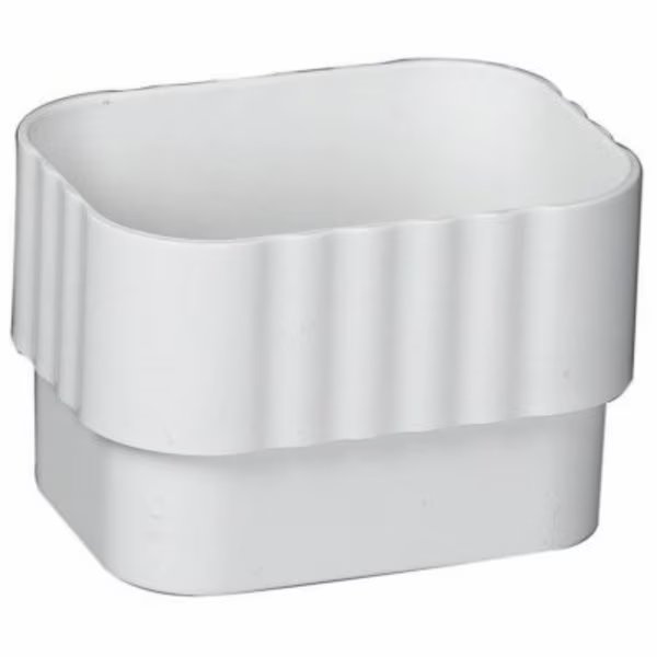 2x3 WHT Vinyl Connector, Amerimax Home Products, Mfr#: M0623