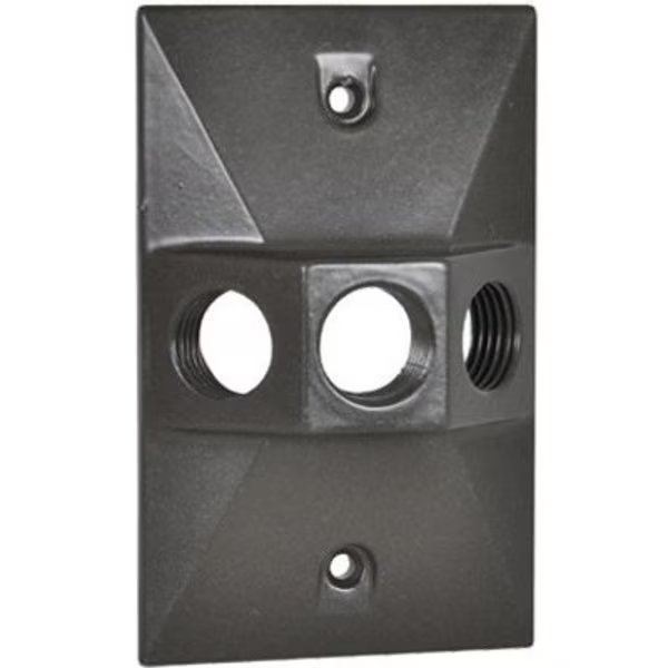 ME BRZ Rect Lamp Cover, Hubbell, Mfr#: RE-3-BR