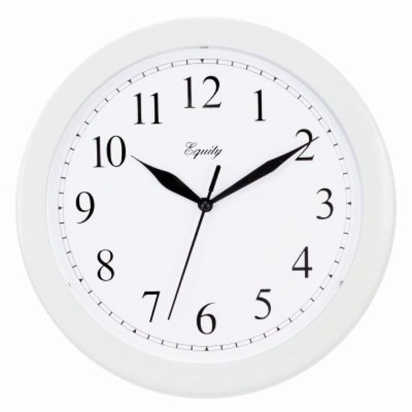 10 WHT Plas Wall Clock, La Crosse Technology, Mfr#: 25201