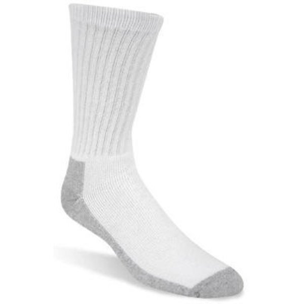3PK XL WHT Crew Sock, Wigwam Mills, Mfr#: S1221-44H-XL