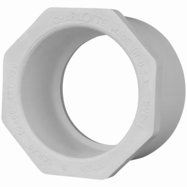 2x34 WHT Red Bushing, Charlotte Pipe And Foundry, Mfr#: PVC 02107  1275HA