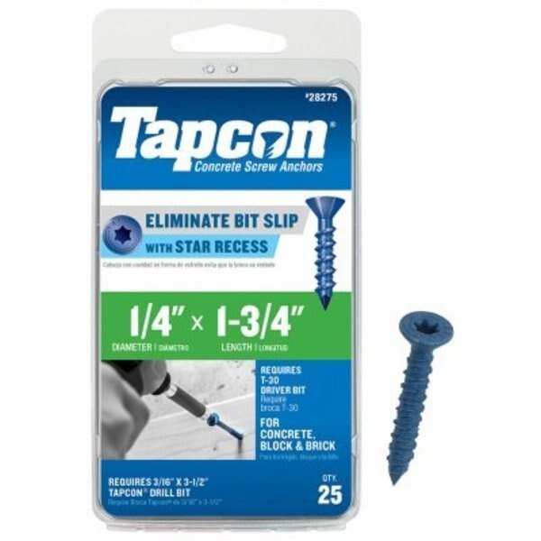 25PK14x134 SD Screw, Tapcon, Mfr#: 28275