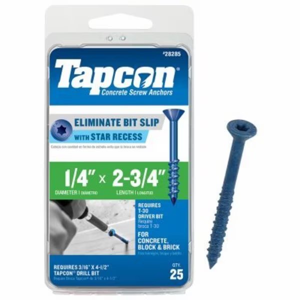 25PK14x234 SD Screw, Tapcon, Mfr#: 28285