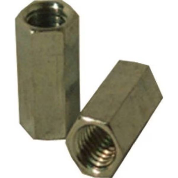 Coupling Nut, 7/16"-14, Steel, Zinc Plated, Steelworks, Mfr#: 11846