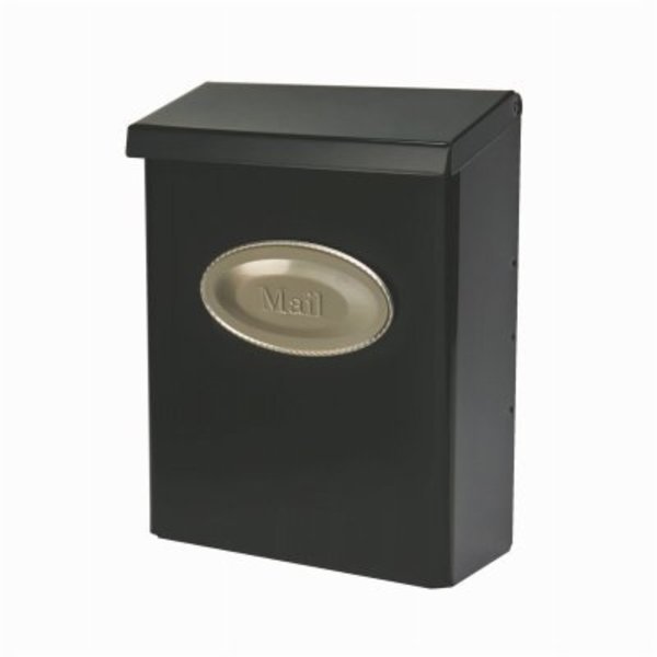 MED BLK Wall Mailbox, Solar Group, Mfr#: DVK000AM