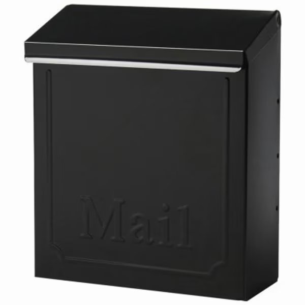 BLK STL Vert Mailbox, Solar Group, Mfr#: THVKB001