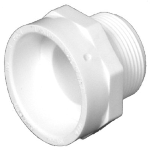 4 DWV MPT Adapter, Charlotte Pipe And Foundry, Mfr#: PVC 00109  1600HA