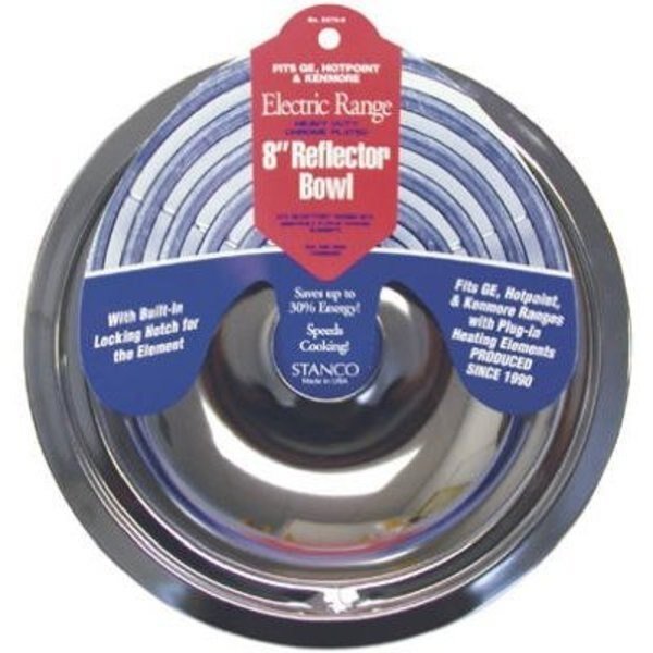 8 CHR Lock Notch Bowl, Stanco Metal Prod, Mfr#: 5076-8
