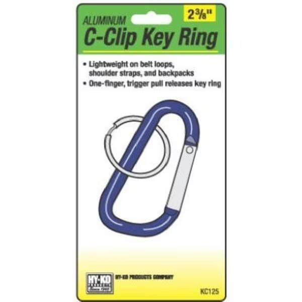 SM CClip Key Ring, Hy-Ko Prod, Mfr#: KC125