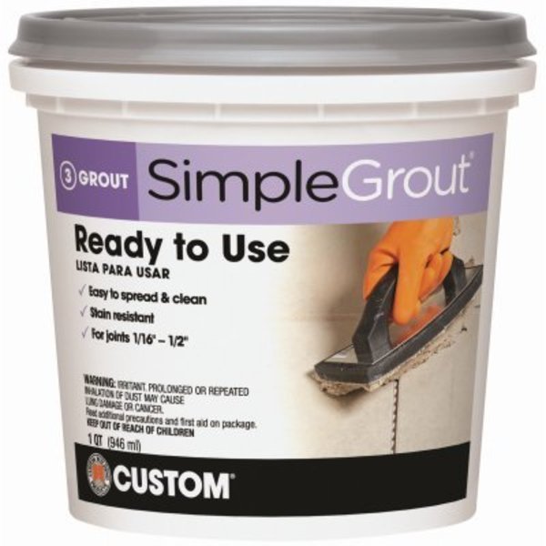 QT BRTWHT PreMixGrout, Custom Building Products, Mfr#: PMG381QT