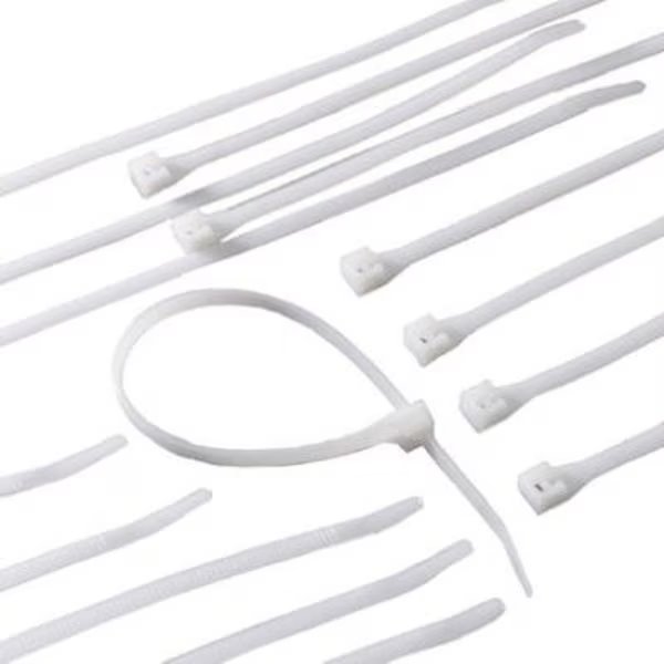 100PK 6 WHT Cable Tie, Ecm Industries, Mfr#: 46-206
