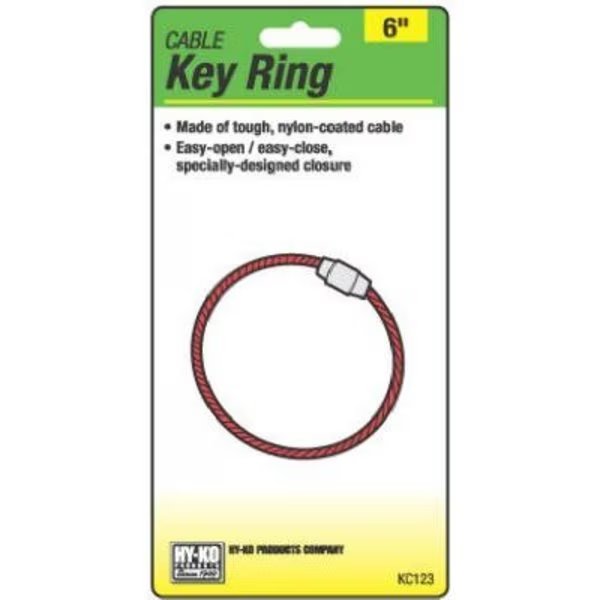 Cable Key Ring, Hy-Ko Prod, Mfr#: KC123