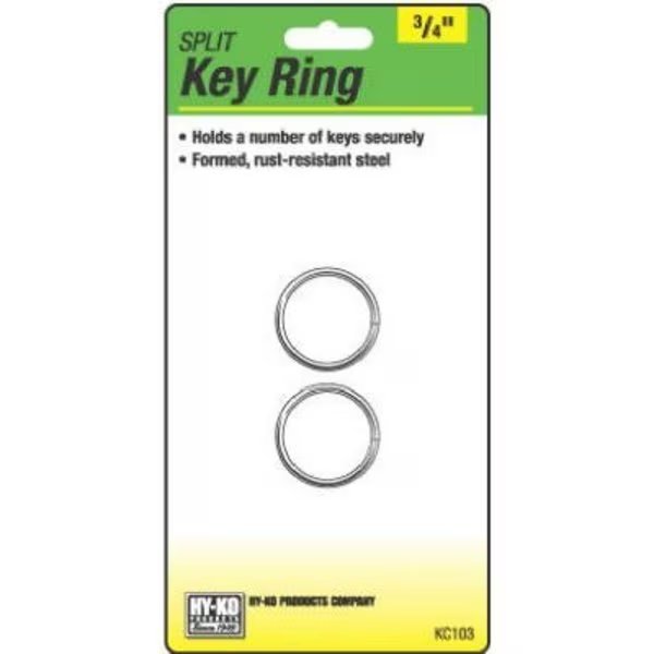 2PK 34 Split Key Ring, Hy-Ko Prod, Mfr#: KC103