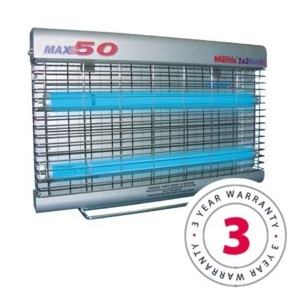 PestWest Mantis 1X2 Max 50 Commercial Fly Light - Powder Coated Zintec Steel, Pestwest Usa Llc, Mfr#: 125-000196
