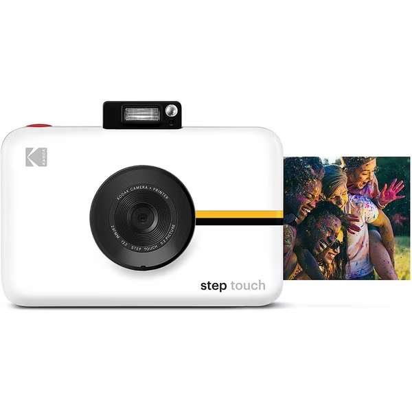 Step Touch 13MP Digital Camera & Instant Printer with 3.5 LCD Touchscreen Display - White, Kodak, Mfr#: RODITC20W