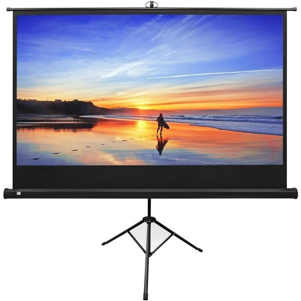 Projection Screen 80ʺ with Tripod Stand & Carrying Bag, Kodak, Mfr#: RODPJSTS80.16