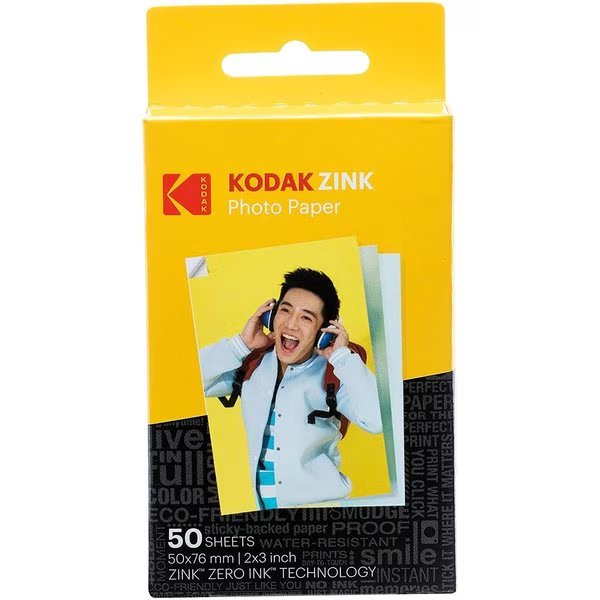 2"x3" Premium Zink Photo Paper (20 Sheets) Compatible w/ Smile, Step, PRINTOMATIC, Kodak, Mfr#: RODZ2X350