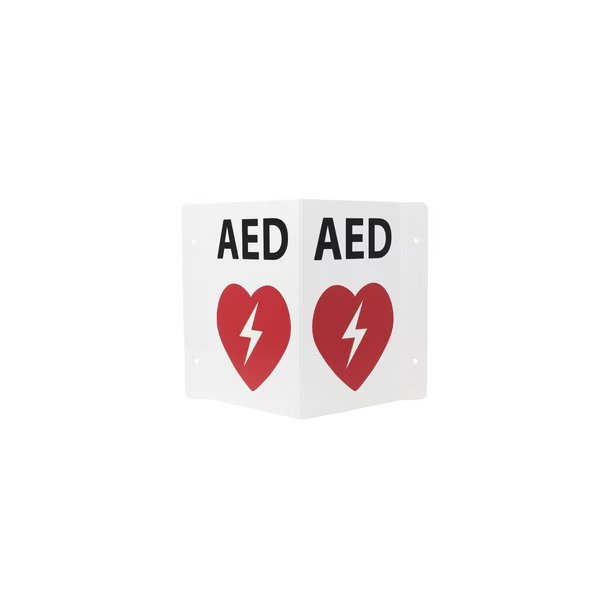 Transforming, 3D, AED Wall Sign, Cubix Safety, Mfr#: Flex3DWS