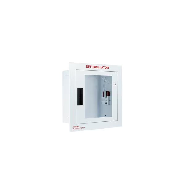 Fully Recessed, Alarmed and Strobed, Large AED Cabinet, Cubix Safety, Mfr#: FR-Ls