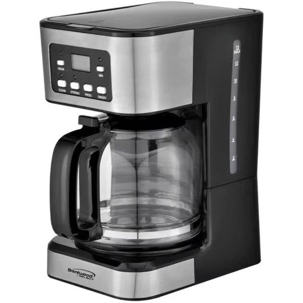 SELECT  12 CUP DIGITAL COFFEE MAKER, Brentwood Industries, Mfr#: TS-222BK