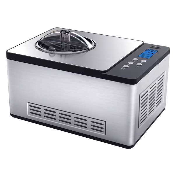 Ice Cream Maker 2 Qt Capacity Stainless Steel Bowl  Yogurt Maker, Whynter, Mfr#: ICM-220SSY