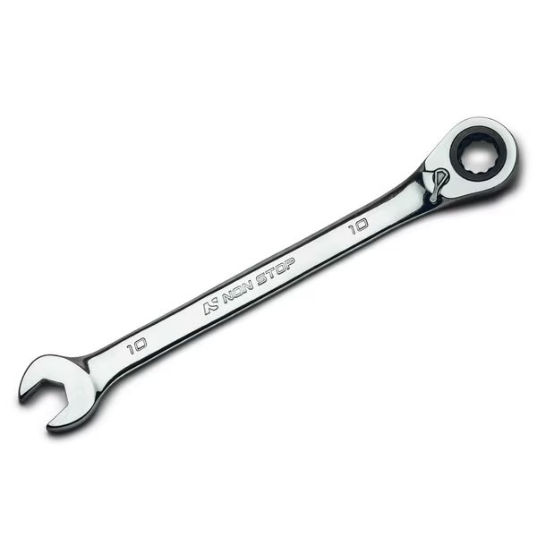 10mm Ultrafine 120Tooth Reversible Ratcheting Combination Wrench, Non Stop Auto Tools, Mfr#: NS71010