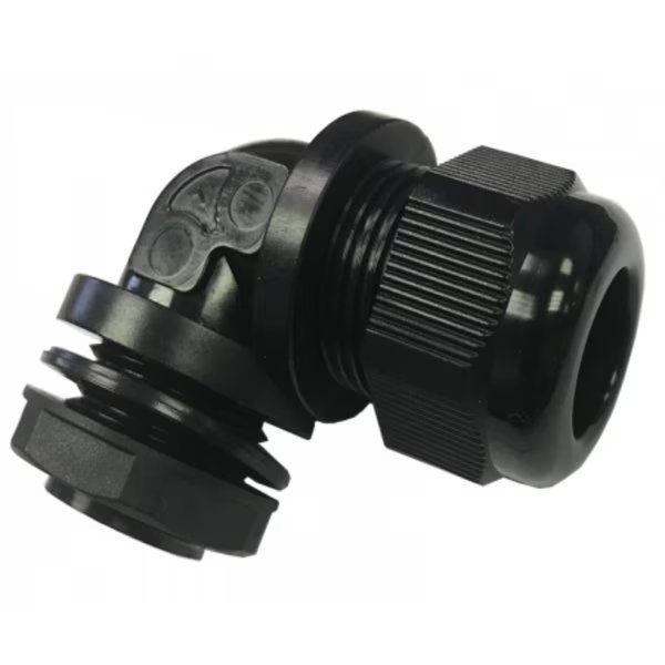 Kable Kontrol® IP68 Waterproof Right Angle Nylon Cable Gland - 1/2" Cable Diameter - NPT 14 Thread - 20 Pcs/ Pack, Kable Kontrol, Mfr#: CGRANPT12-20