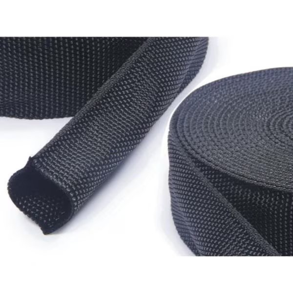 Kable Kontrol® Tuff-Weave Braided Nylon Hose Sleeving - 1.38" Inside Diameter - 165' Length - Black, Kable Kontrol, Mfr#: HGNS-036-50