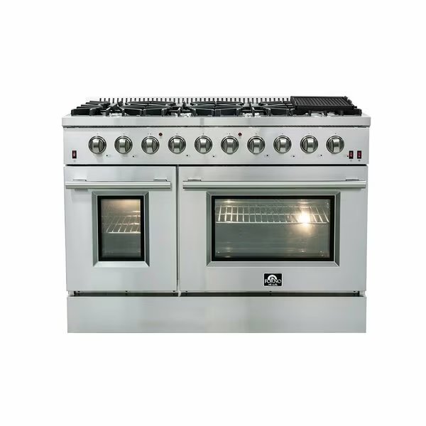 Galiano Gold Professional 48In. Freestanding Gas Range, Forno, Mfr#: FFSGS6244-48