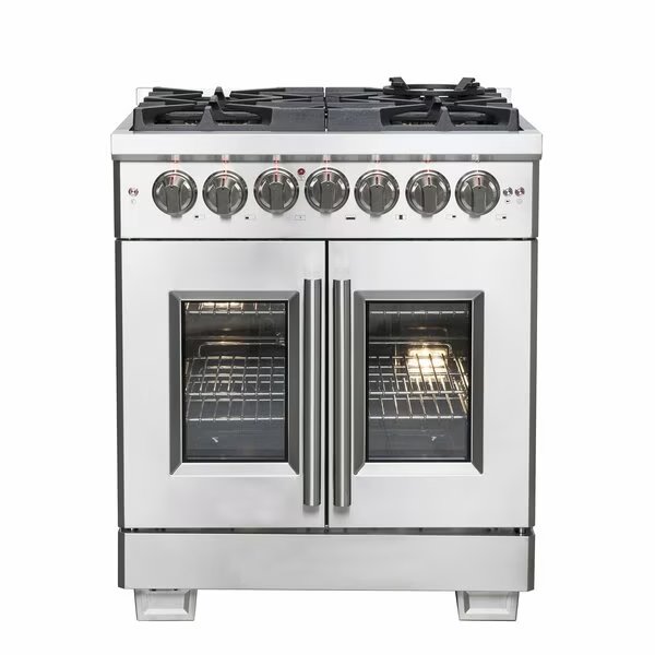 Capriasca 30In. Freestanding French Door Dual Fuel Range, Forno, Mfr#: FFSGS6387-30