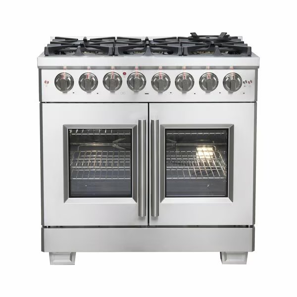 Capriasca 36In. Freestanding French Door Dual Fuel Range, Forno, Mfr#: FFSGS6387-36
