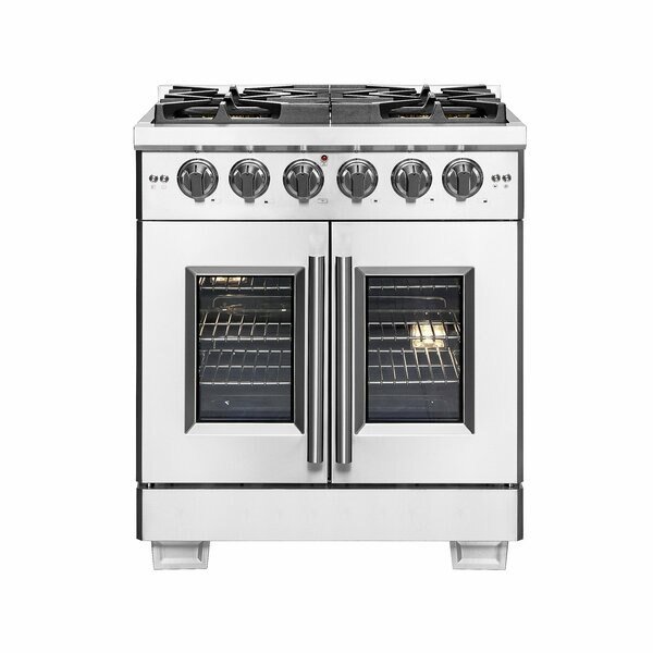 Capriasca 30In. Freestanding French Door Gas Range, Forno, Mfr#: FFSGS6460-30