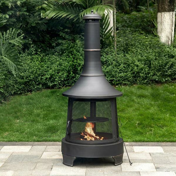Chimney Wood Burner Firepit, Deko Living, Mfr#: COB10503