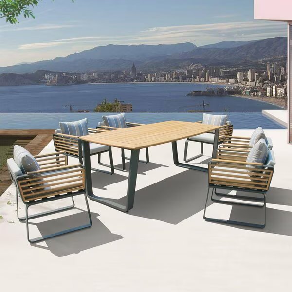 Outdoor Dining Chairs and Table Set, Deko Living, Mfr#: COP30701