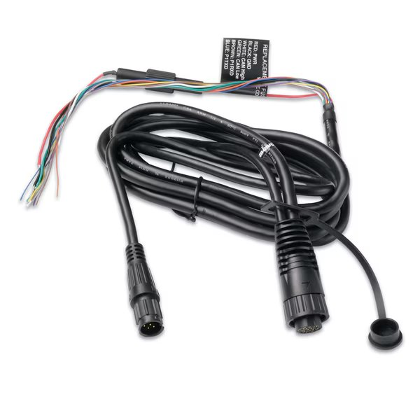 Power/Data Cable f/Fishfiner 300C & 400C & GPSMAP 400 & 500 Series, Garmin, Mfr#: 010-10918-00