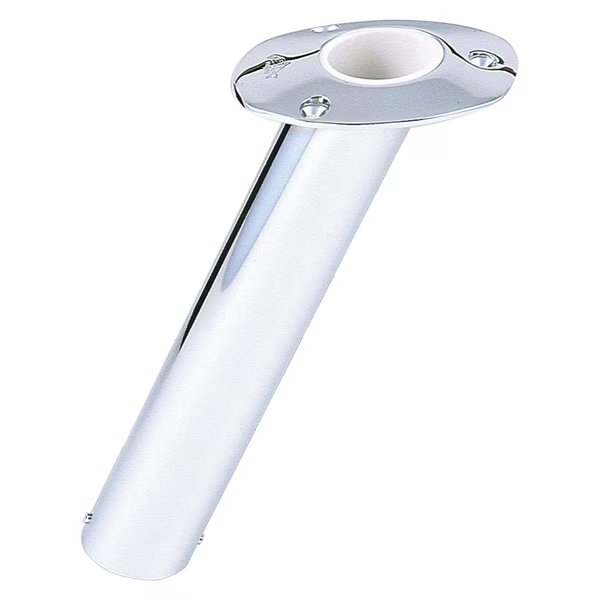 30 Degree Ss Flush Mount Rod Holder Medium 2" Od, Lees Tackle, Mfr#: RH525SS