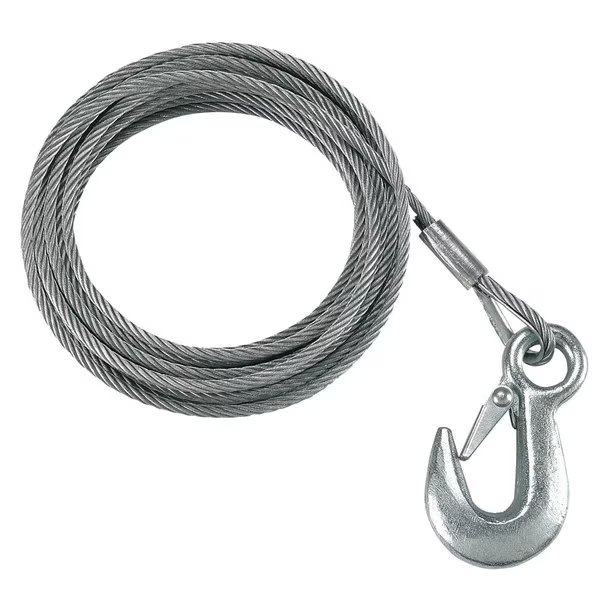 3/16" x 25' Galvanized Winch Cable - 4,200 lbs. Breaking Strength, Fulton, Mfr#: WC325 0100