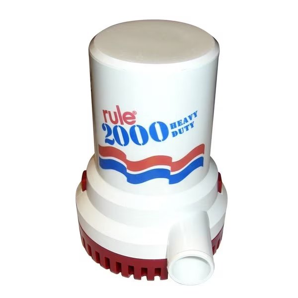 Rule 2000 G.P.H. Non-Automatic Bilge Pump - 24V, Rule, Mfr#: 12