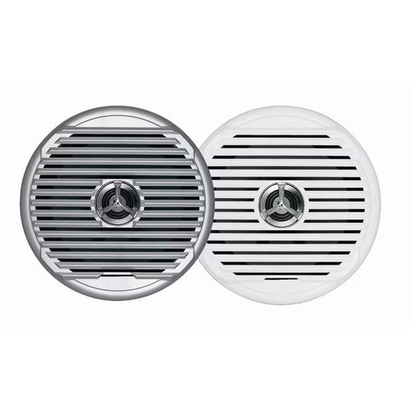 MSX65R 6.5" High Performance Coaxial Speaker- White/Silver Grills, Jensen, Mfr#: MSX65R