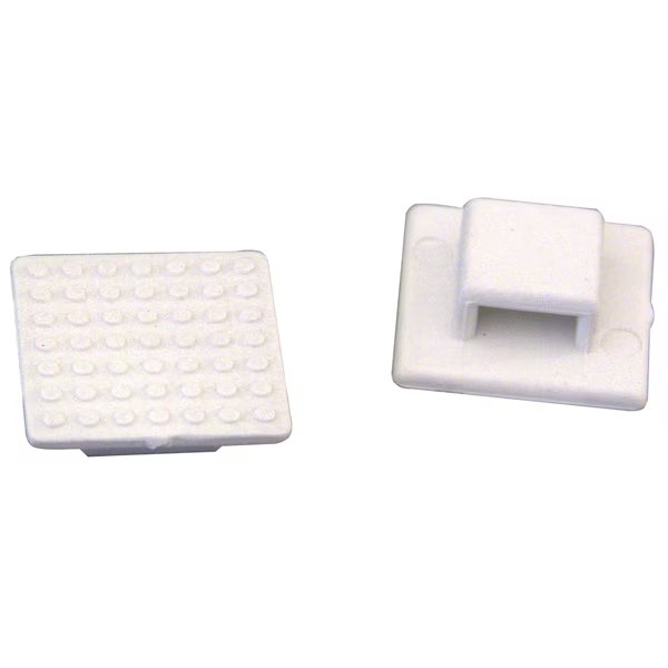 AT-3 Small White Nylon Wire Tie Mount - Qty. 50, Weld Mount, Mfr#: 803950