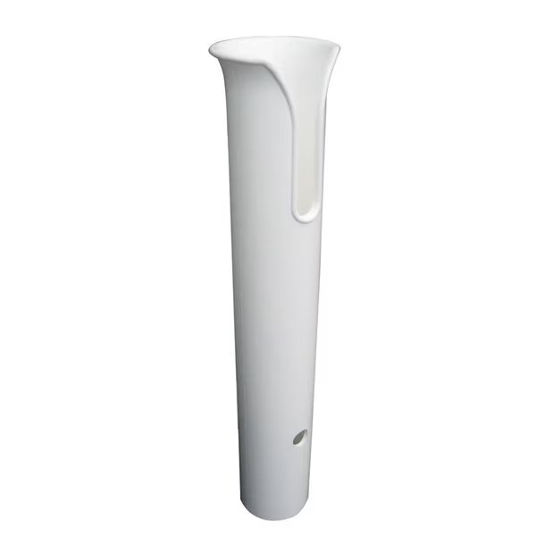 TACO Poly Thru-Bolt Rod Holder w/Mounting Holes - No Hardware - White, Taco Marine, Mfr#: P04-011W