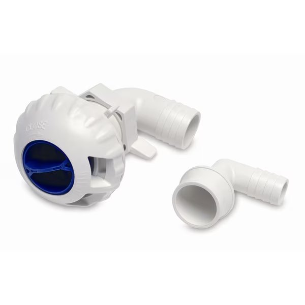 Livewell Fill Valve w/3/4" -1-1/8" Fittings, Shurflo, Mfr#: 330-021