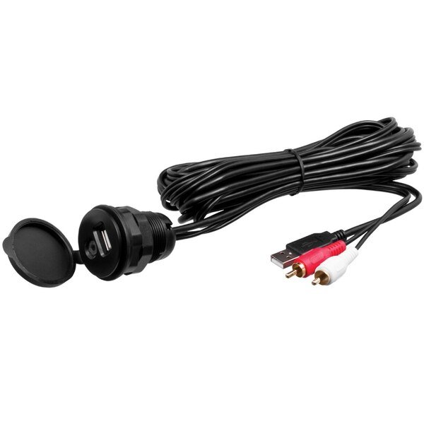 MUSB35 Universal USB/3.5mm Aux Mount & Cable, Boss Audio, Mfr#: MUSB35