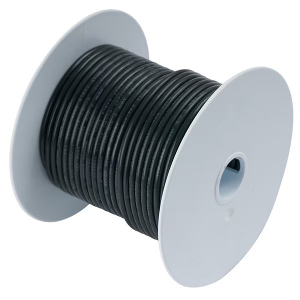 Black 12 AWG Tinned Copper Wire - 250', Ancor, Mfr#: 106025